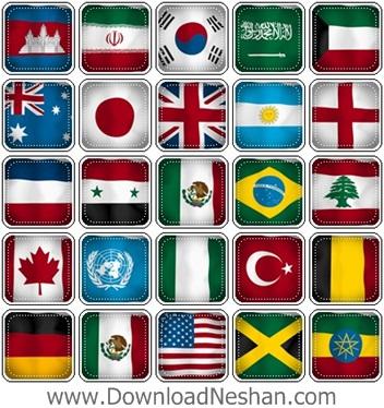 دانلود عکس پرچم تمام کشورهای دنیا